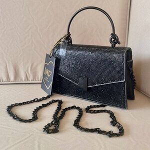 iMoshion, Black Rhinestone-Embellished Envelope Evening Bag